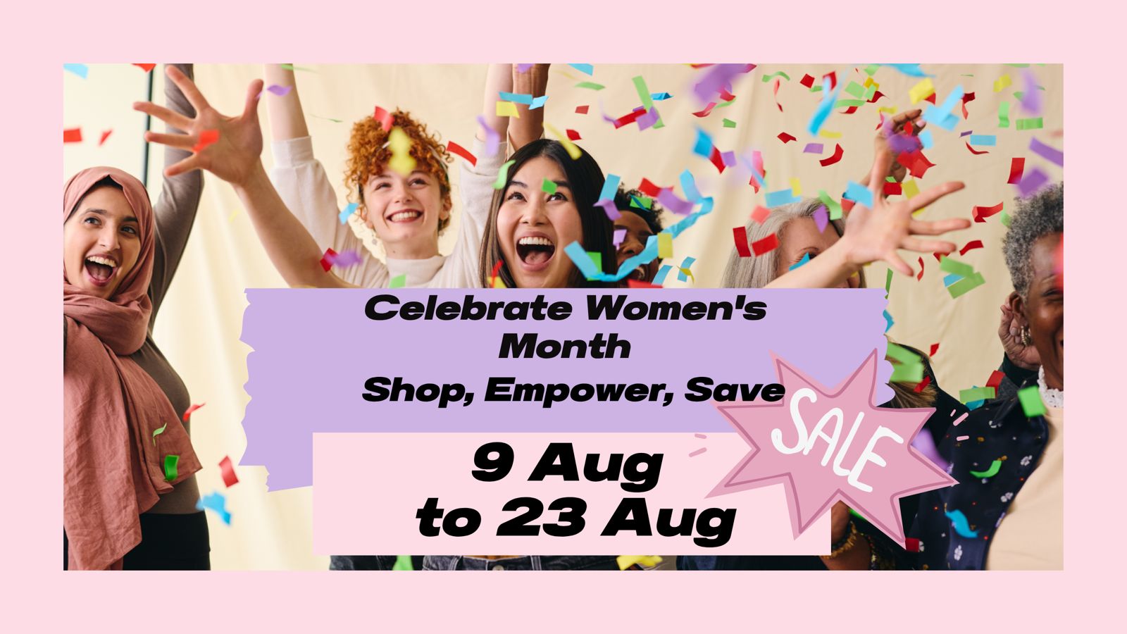 WOMENS MONTH SALES BANNER
